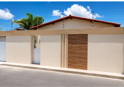 Instalação de cerca elétrica realizada pela Força e Luz na cidade de Vera Cruz/RN, utilizando arame de aço inox, hastes de alumínio com 6 isoladores, central de choque de 18 mil volts, bateria, sirene, aterramento e placas de advertência.